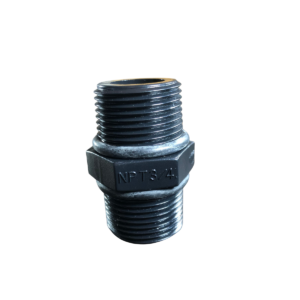 Niple plástico de 3/4" con empaque